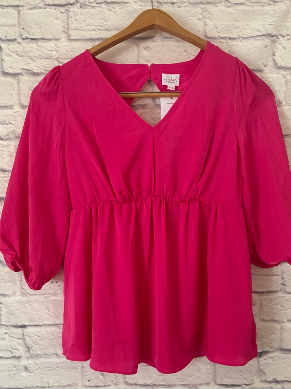 Isabel Maternity by Ingrid & Isabel V-Neck Peasant Blouse - Medium